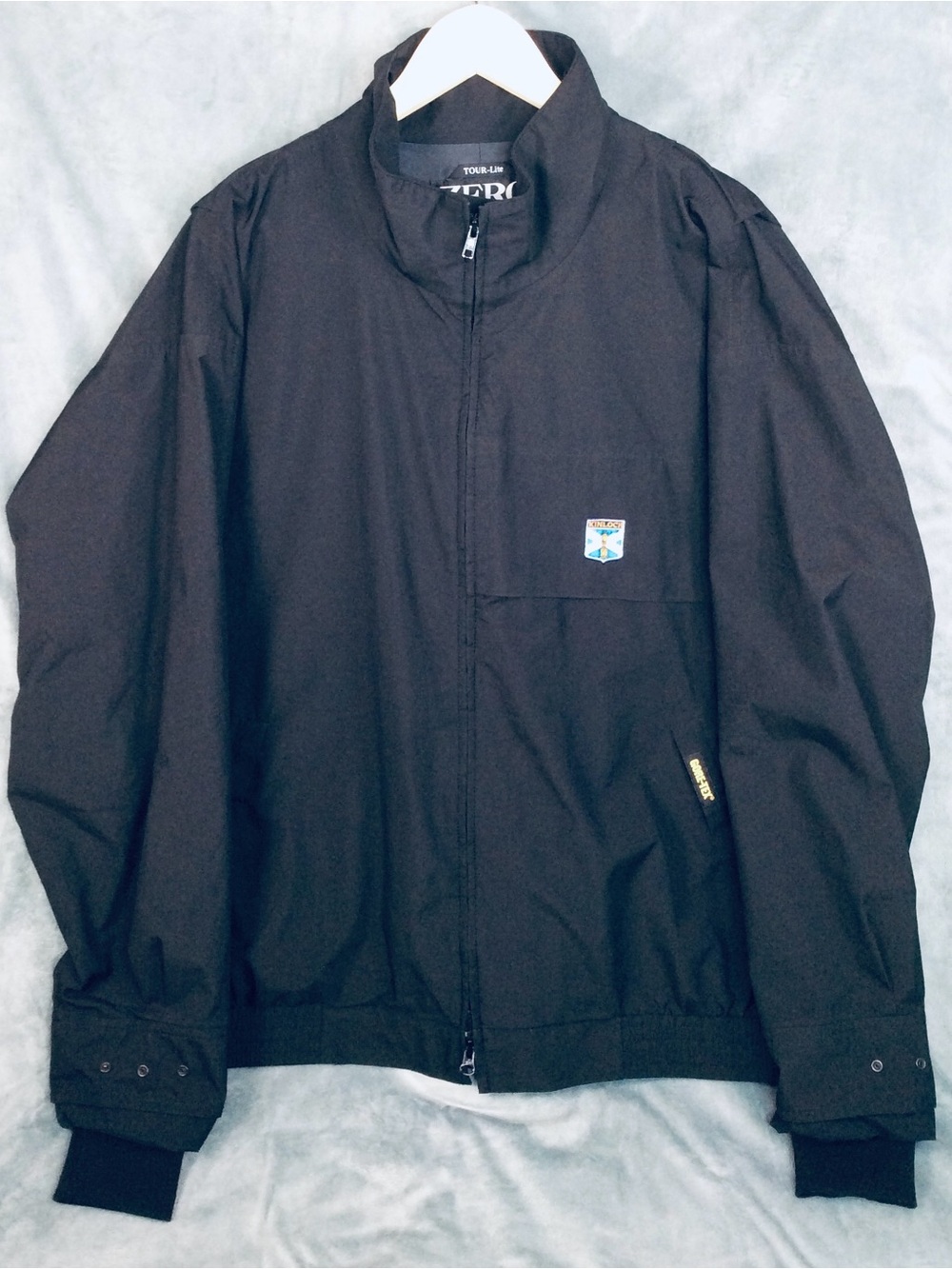 Zero Restriction Golf outerwear Gore-Tex Black Men's Lightweight Zip Jacket